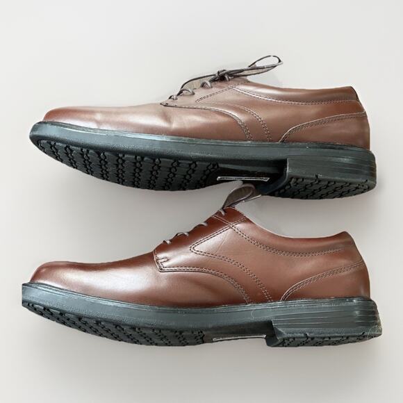 Nunn Bush Leather Oxford Plain Toe Shoes Dynamic Comfort SZ 13 main image 5